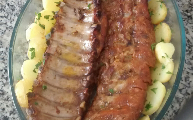 Costela suína assada delícia