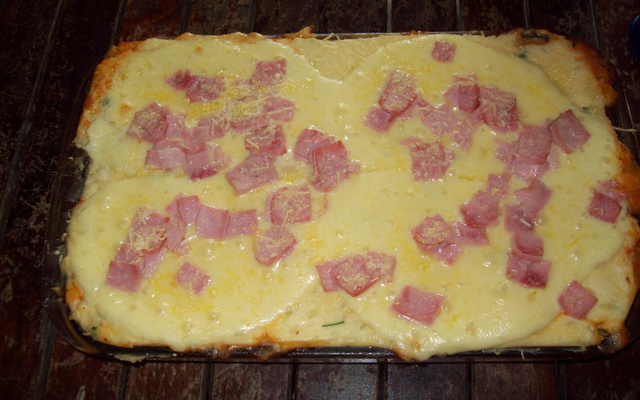 Bolo de batata com creme de leite da Aline