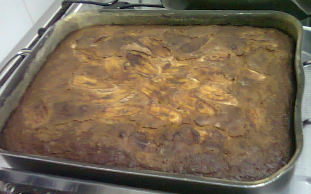 Bolo de banana com goiabada