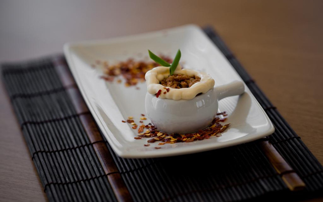 Escondidinho de carne moída com purê de batata