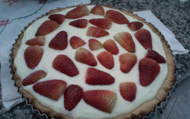 Torta de morango fácil