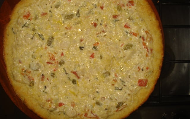 Torta de palmito da juçara