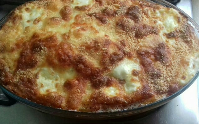 Couve-flor gratinada