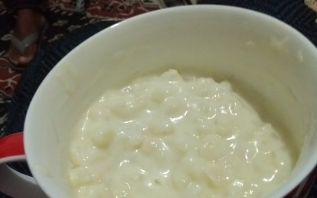 Canjica cremosa aos 5 leites