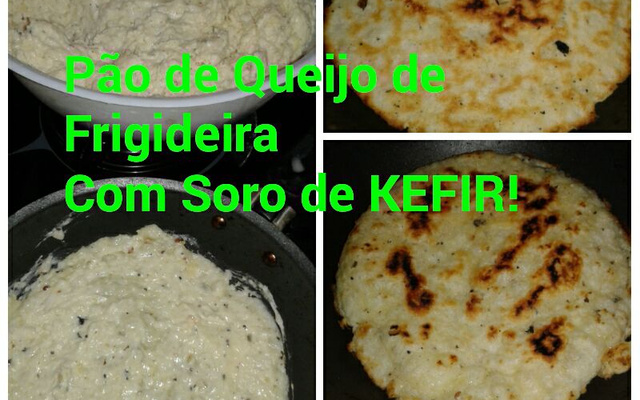 Pão de queijo de kefir de leite de frigideira