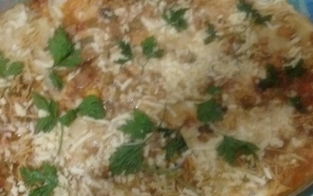 Lasanha de massa de panqueca