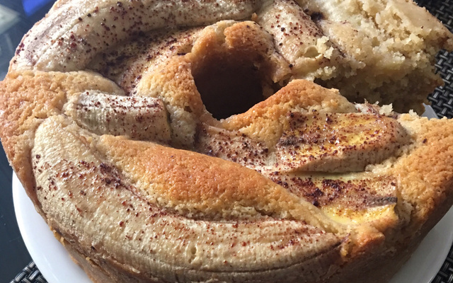 Bolo de banana (sem ovo)