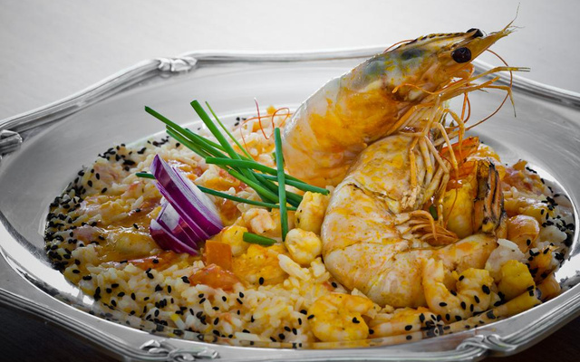 Risoto de camarão