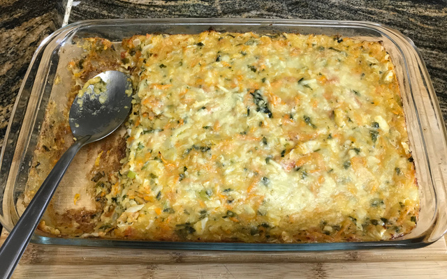 Torta de repolho saborosa