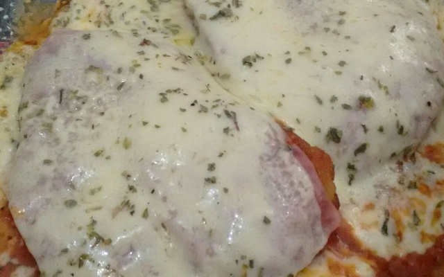 Bife à parmegiana casa comigo