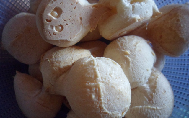 Pão de queijo na batedeira