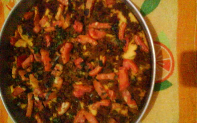 Torta de milho com carne moída