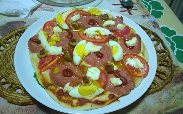 Pizza de forno ou churrasqueira