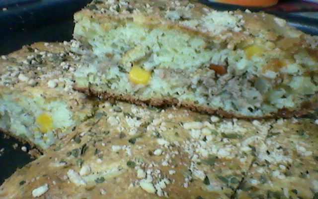 Torta de atum de liquidificador