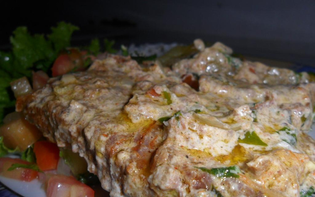 Bife com creme de leite