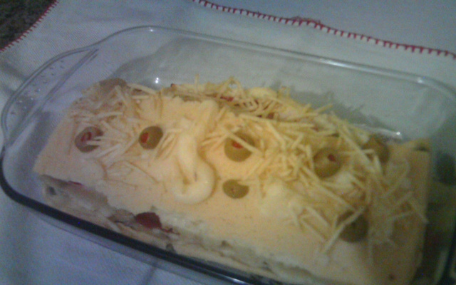 Rocambole de arroz cozido do Lúcio Cezar