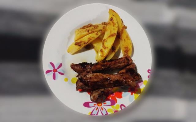 Costelinha ao molho barbecue