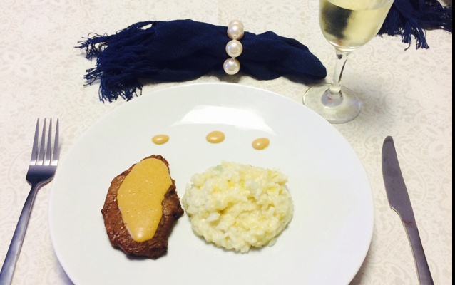 Risoto de alho poró