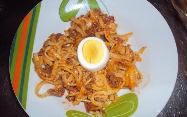 Macarronada com mussarela