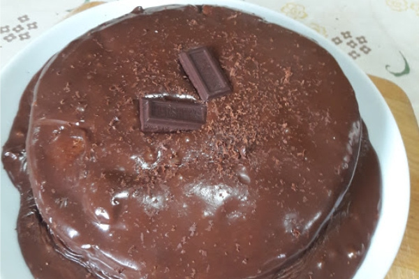 Bolo super fácil de chocolate