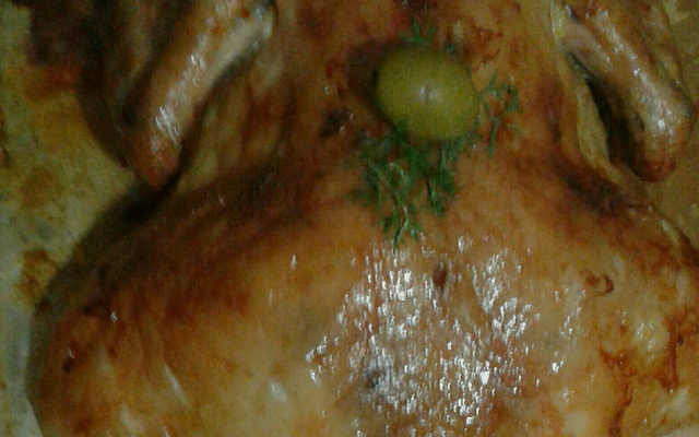 Frango assado muito simples e delicioso