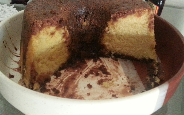 Bolo de fubá molhadinho vegano