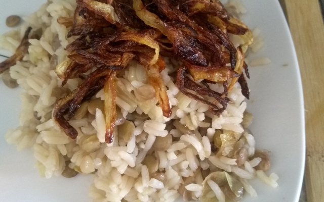 Arroz com Lentilha à moda Síria