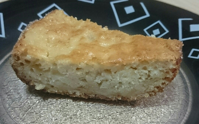 Bolo de maçã molhadinho sem ovos