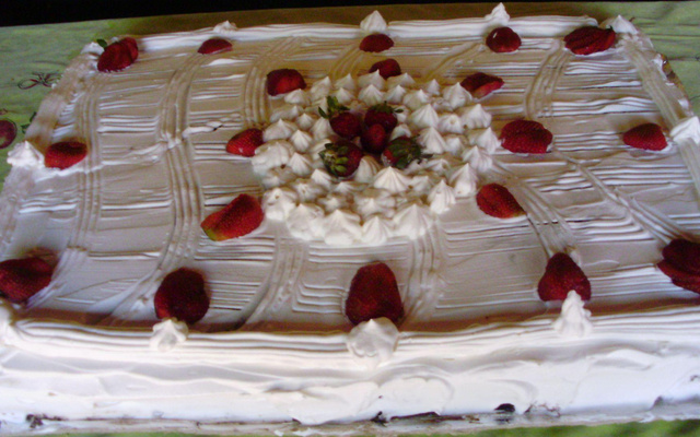 Bolo de aniversário de morango