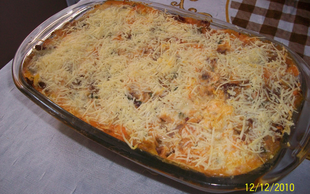 Escondidinho de Carne Seca com Abóbora