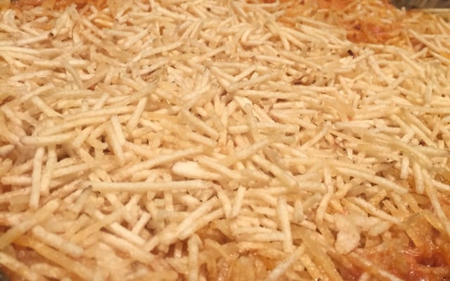 Frango com Catupiri e batata palha da tia Gracia