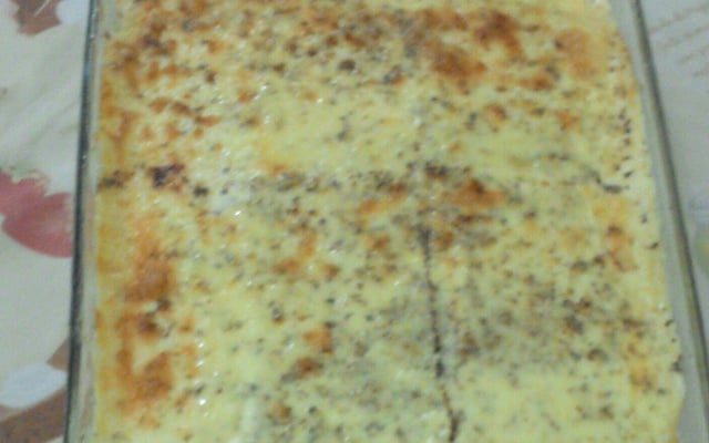 Torta de pão de forma simples