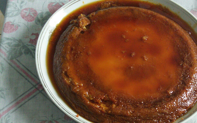 Pudim de micro-ondas