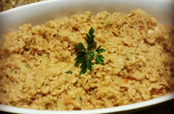 Risoto Frango com Requeijão