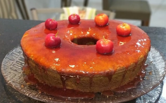 Bolo de acerola do Delair