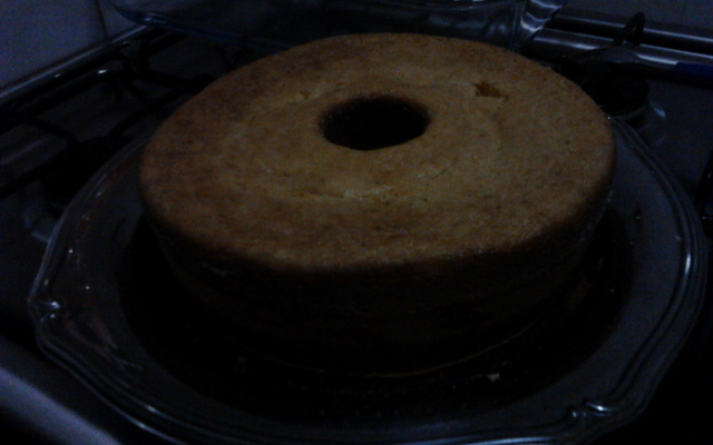 Bolo de liquidificador de farinha de milho amarela