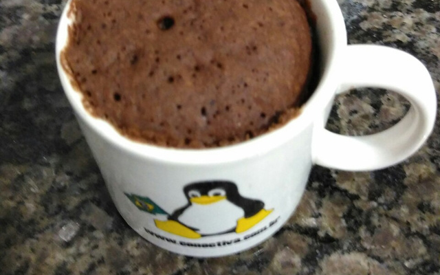 Bolo de caneca vegan