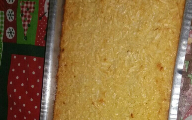 Bolo de aipim cremoso tradicional
