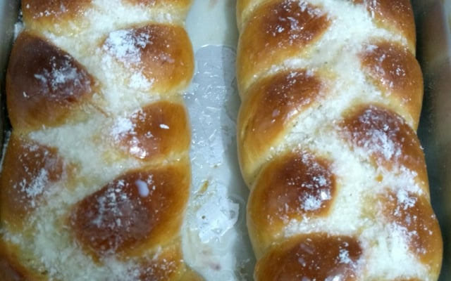 Pão doce de leite condensado de liquidificador