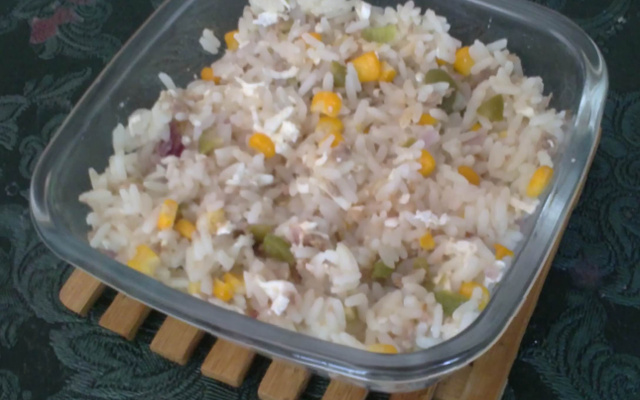 Risoto rápido de atum