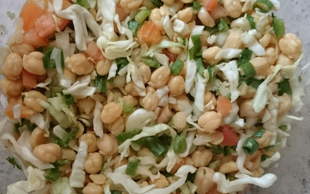 Salada de grão-de-bico