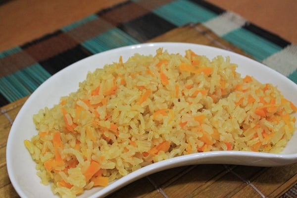 Arroz integral colorido