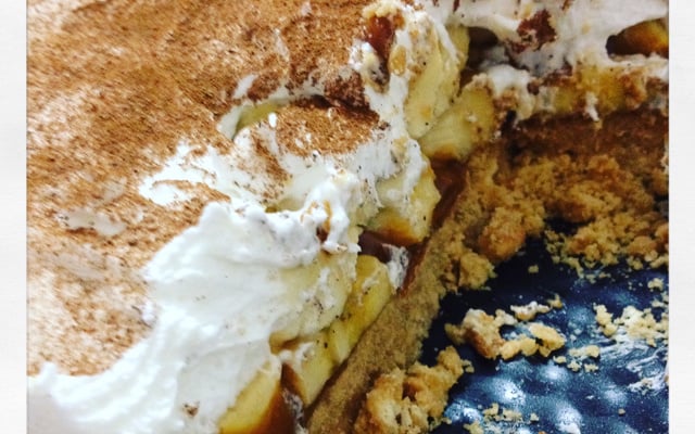 Torta de banana banoffee