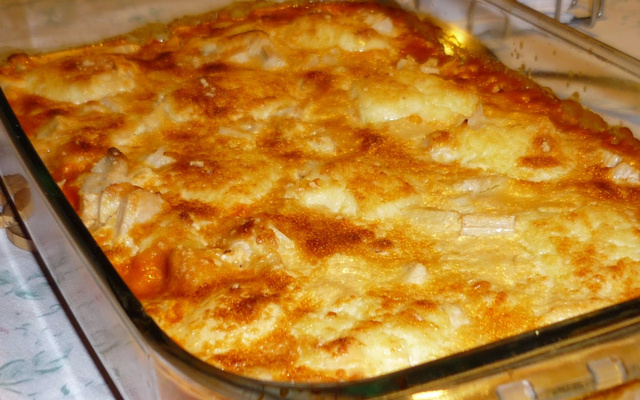 Torta de pão quente