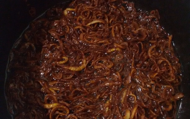 Farofa de cebola da Aline