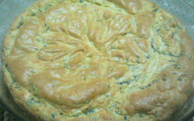 Souflé de espinafre de liquidifcador