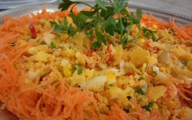 Farofa fria prática e deliciosa para o fim de ano