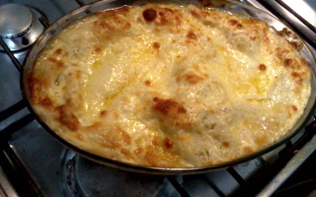 Lasanha de brócolis
