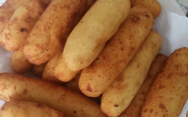 Bolinho de batata com carne moída