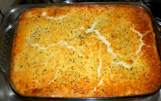 Lanche de forno delicioso